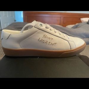 Court classic SL/06 embroidered sneakers in smooth leather